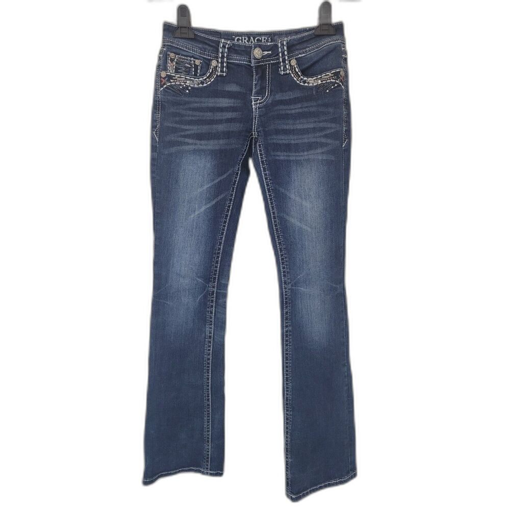 Grace in LA Bootcut Dark Wash Jeans